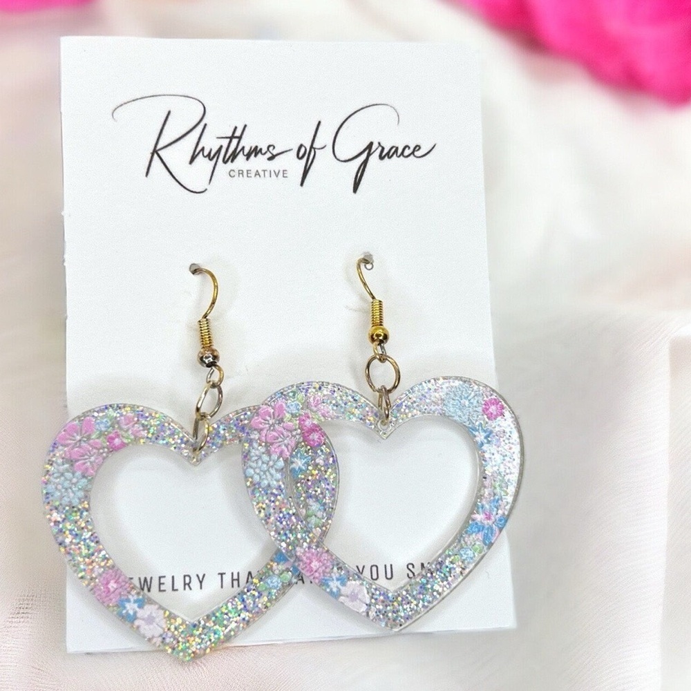 Sparkle & Surprise w/ Our Gender Reveal Earrings! NWT Pink or Blue, Baby Shower
